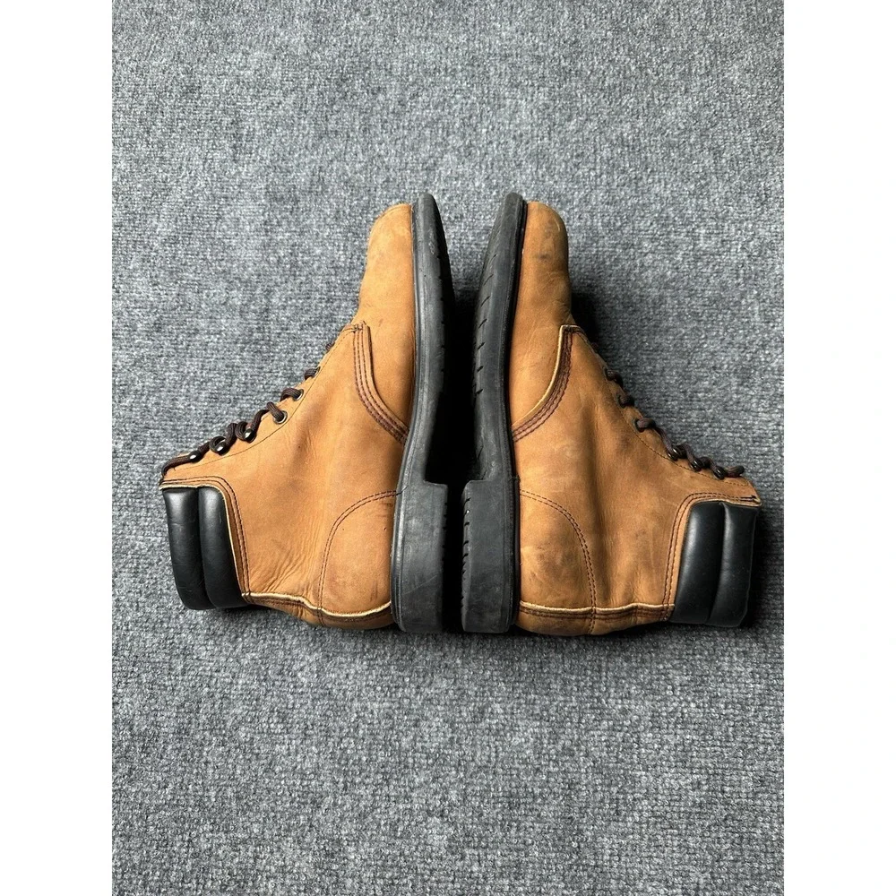 Mens Work Boots Red Wing 3001 Steel Toe Brown Leather Made in USA, Size 11 B‎